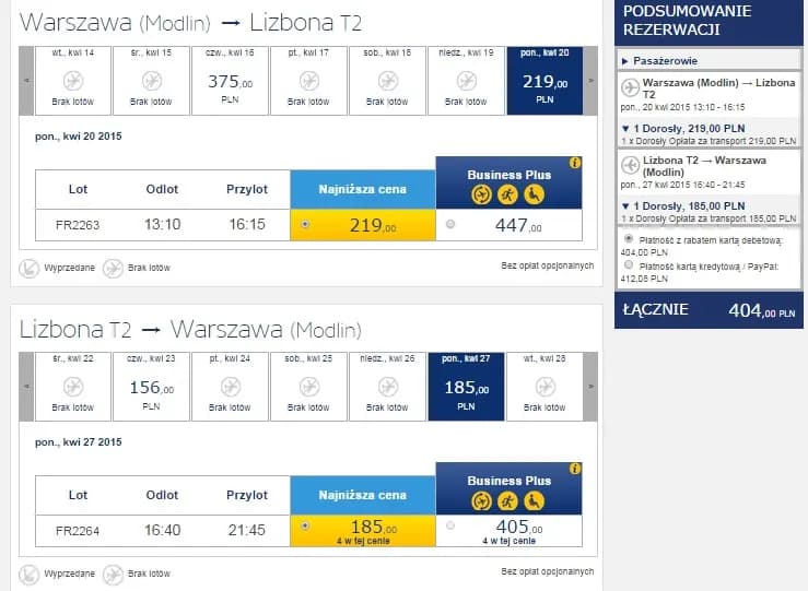 Ile trwa lot z Lizbony do Warszawy? Sprawdź czas podróży i więcej
