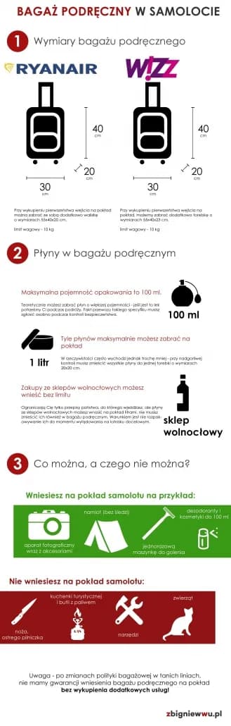 Ile płynów można mieć w bagażu podręcznym Ryanair? Oto zasady, które musisz znać
