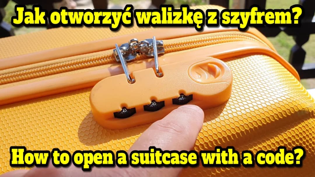 Jak otworzyć walizkę z szyfrem bez znajomości kodu i bez uszkodzeń